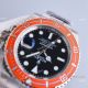 Clean Factory Swiss 3135 Replica Rolex Submariner Orange Bezel Watch 40mm for Men (4)_th.jpg